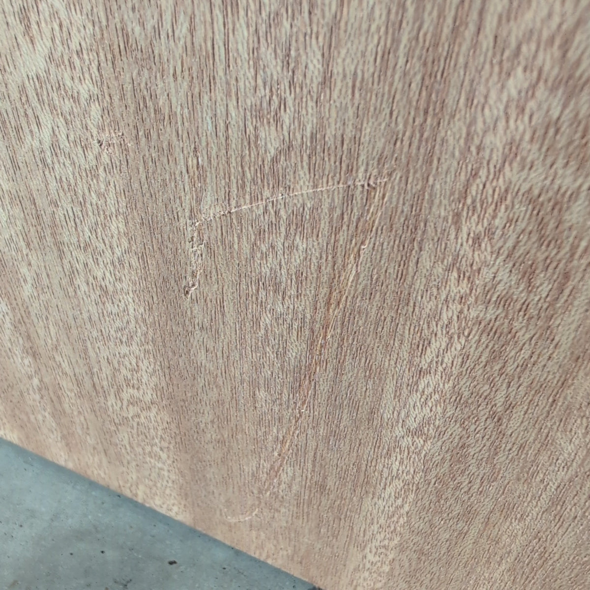 Timber Entry Door - 2040h x 1020w Solid Core w/ 4 x Tint Horizontal Glass (XS11) *Factory 2nd* 20615