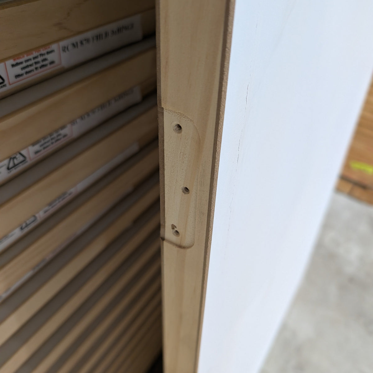 Timber Door - 2040h x 870w  Plain Hollow Internal Timber Door *Factory 2nd* 20626