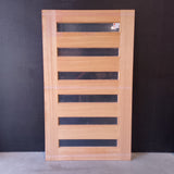 Timber Entry Door - 2040h x 1200w Solid Core w/ 6x Horizontal Clear Glass *Factory 2nd* 20628