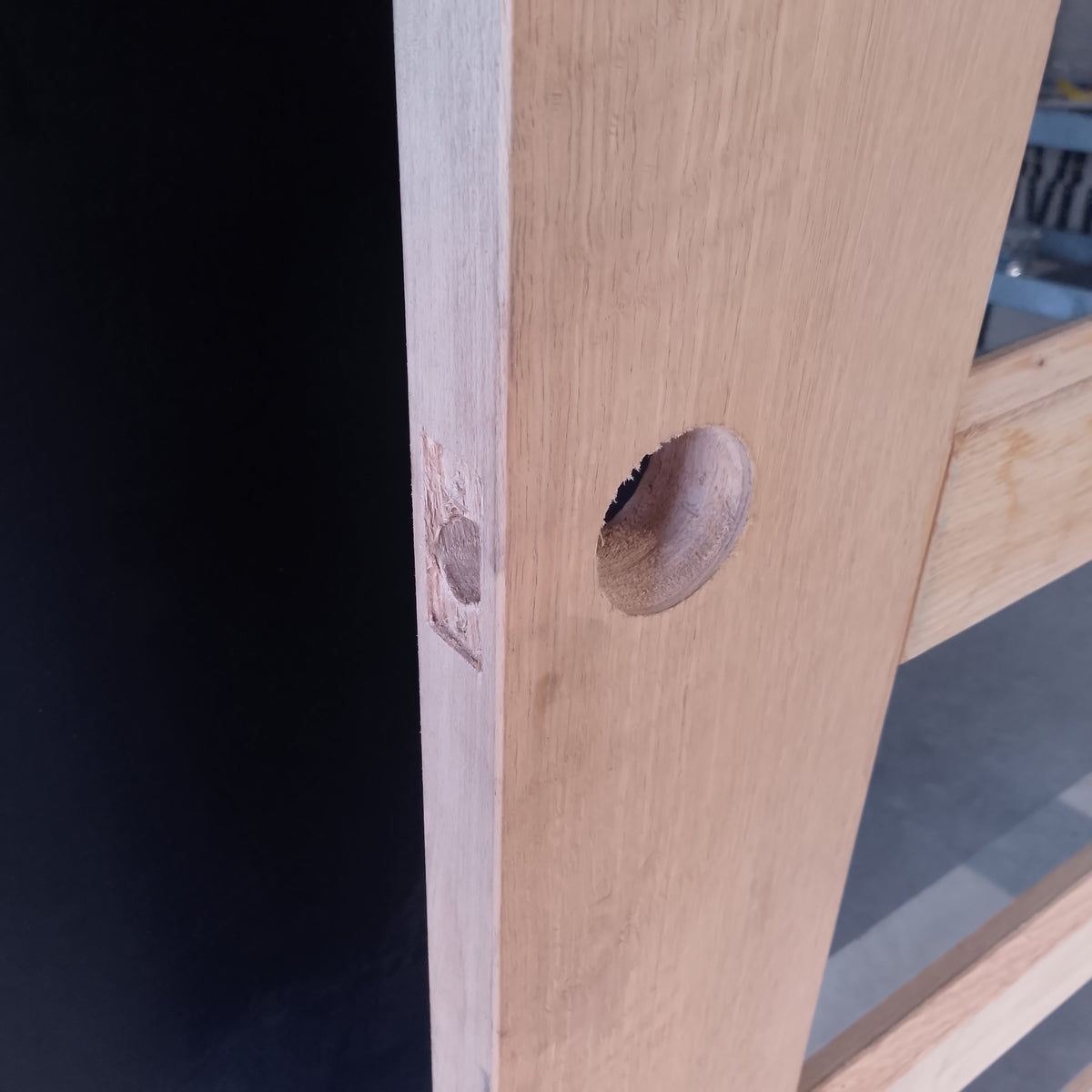 Timber Entry Door - 2340h x 1200w Solid Core w/5x Clear Horizontal Glass (AWO5G) *Factory 2nd* 20633