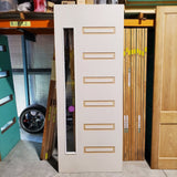 Timber Door - 2320h x 920w Hollow Core Internal Door w/ 1 x Clear Glass *Factory Second* 30100