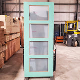 Timber Entry Door 2320h x 920w Solid Core w4 x Obscure (frosted) Glass *Factory Second* 30113