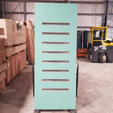 Timber Entry Door 2320h x 920w Solid Core w/8 x Pieces Obscure (frosted) Glass *Factory Second* 30114