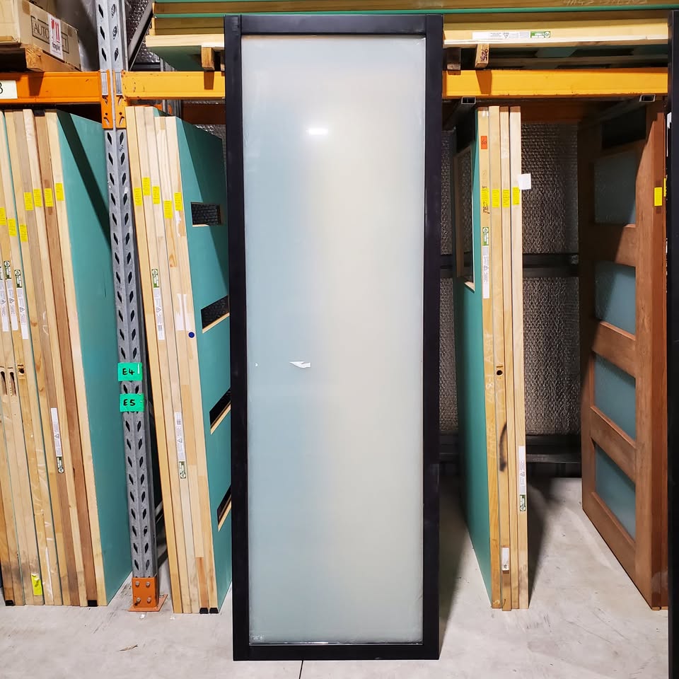 Internal Timber Door - 2340h x 770w Solid Core w/ 1 x Obscure Glass *Factory Second* 30177