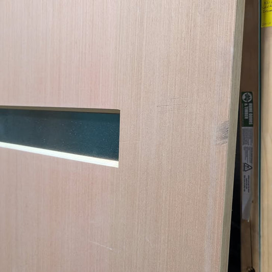 Timber Entry Door - 2340h x 1020w Solid Core w/ 4 x Obscure Glass *Factory Second* 30183