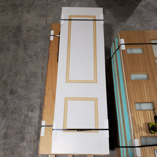 Timber Internal Door - 2040h x 620w w/ Routered Pattern (HMC2) *Factory Second* 30192