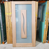 Timber Entry Door - 2340h x 1200w Solid Core w/  Floating Panel XIL26 *Factory Second* 30264
