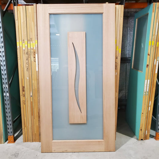 Timber Entry Door - 2340h x 1200w Solid Core w/  Floating Panel XIL26 *Factory Second* 30264