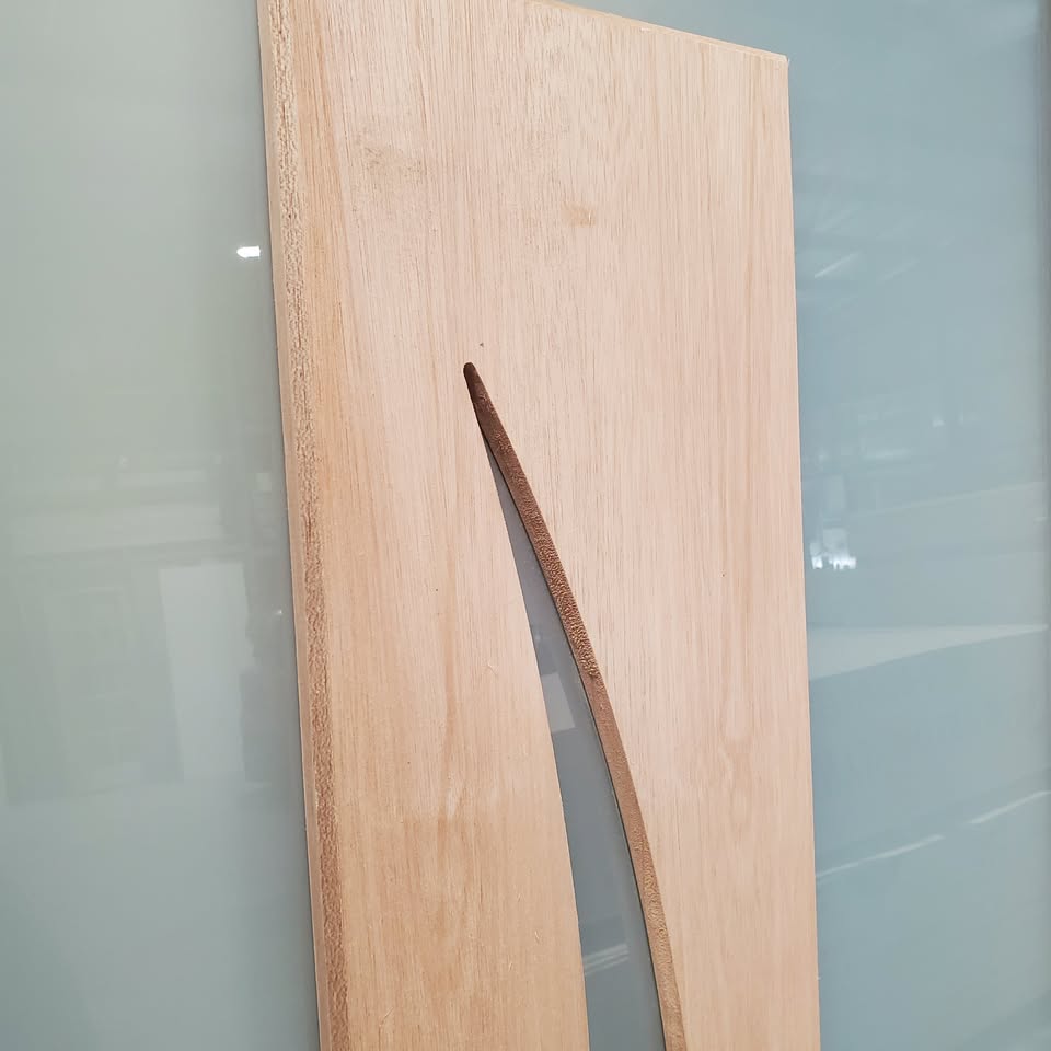 Timber Entry Door - 2340h x 1200w Solid Core w/  Floating Panel XIL26 *Factory Second* 30264