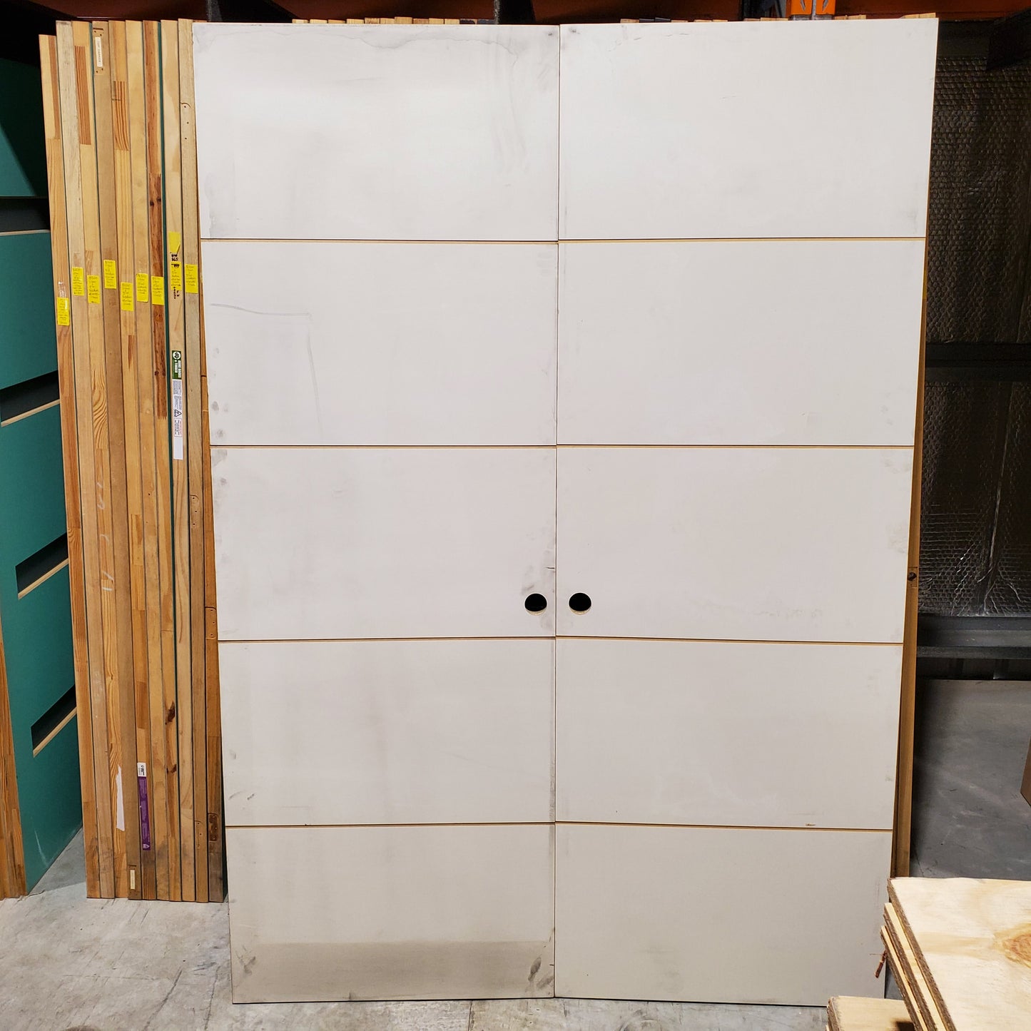 Internal Timber French Door - 2 x 2340h x 820w Semi-solid Core w/ Pattern *Factory 2nd* SKU: 30287