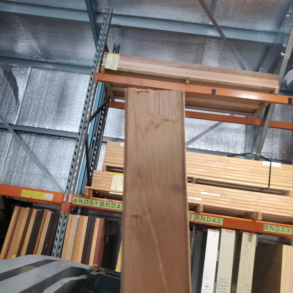 Timber Entry Door - 2340h x 1200w Solid Core w/ 6 x Clear Glass *Factory Second* 30329