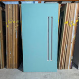 Timber Entry Door -2340h x 1200w Solid Core w/ 2 x Obscure Glass (VER11) *Factory Second* 30331