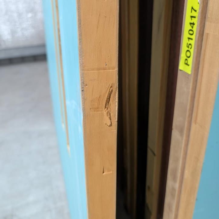 Timber Entry Door -2340h x 1200w Solid Core w/ 2 x Obscure Glass (VER11) *Factory Second* 30331
