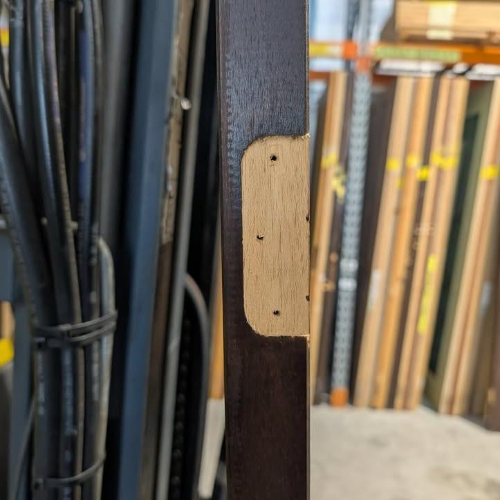 Timber Entry Door - 2340h x 1200w Solid Core w/ 5 x Clear Glass *Second Hand* 30333