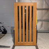 Timber Entry Door - 2340h x 1200w Solid Core w/ 5 x Tinted Glass *Second Hand* 30334