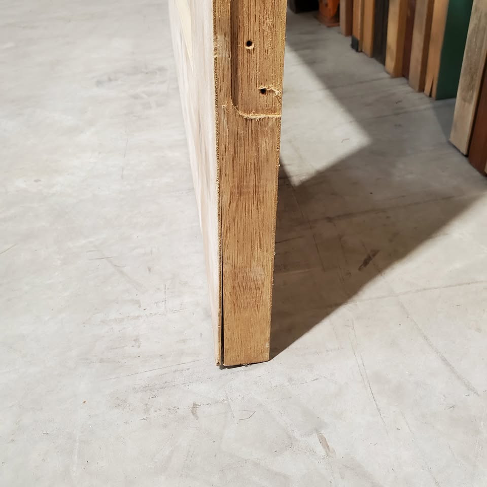 Timber Entry Door - 2340h x 1200w Solid Core w/ 4 x Clear Glass *Factory Second* 30340