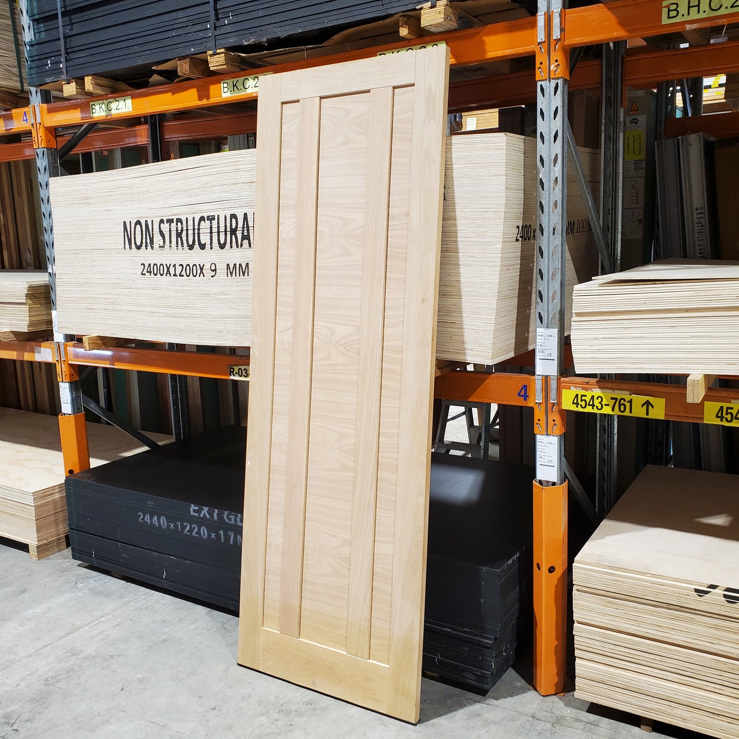 Timber Door - 2340h x 820w Semi-Solid Core Internal Door w/ Infill Panels *Factory Second* 30386