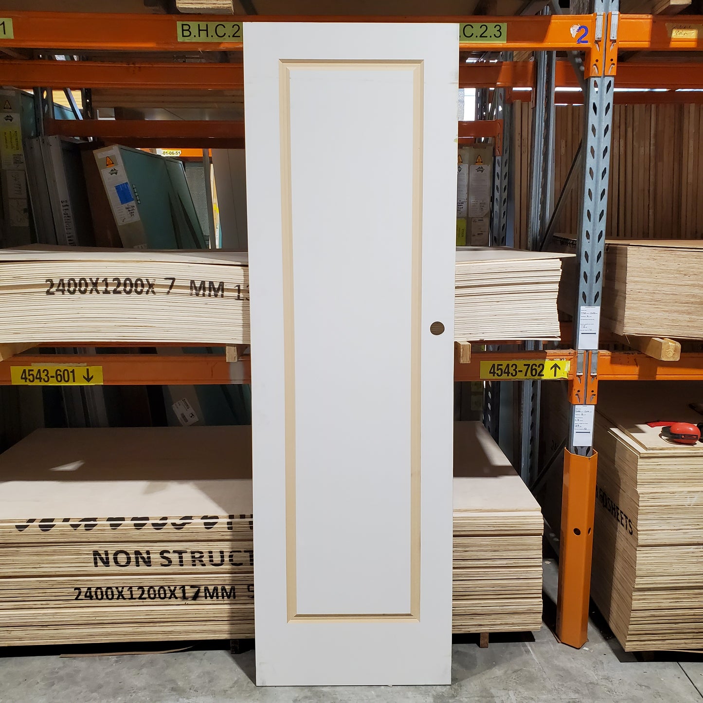 Timber Door - 2340h x 720w Semi-Solid Core Internal Door w/ Routered Pattern *Factory Second* 30393