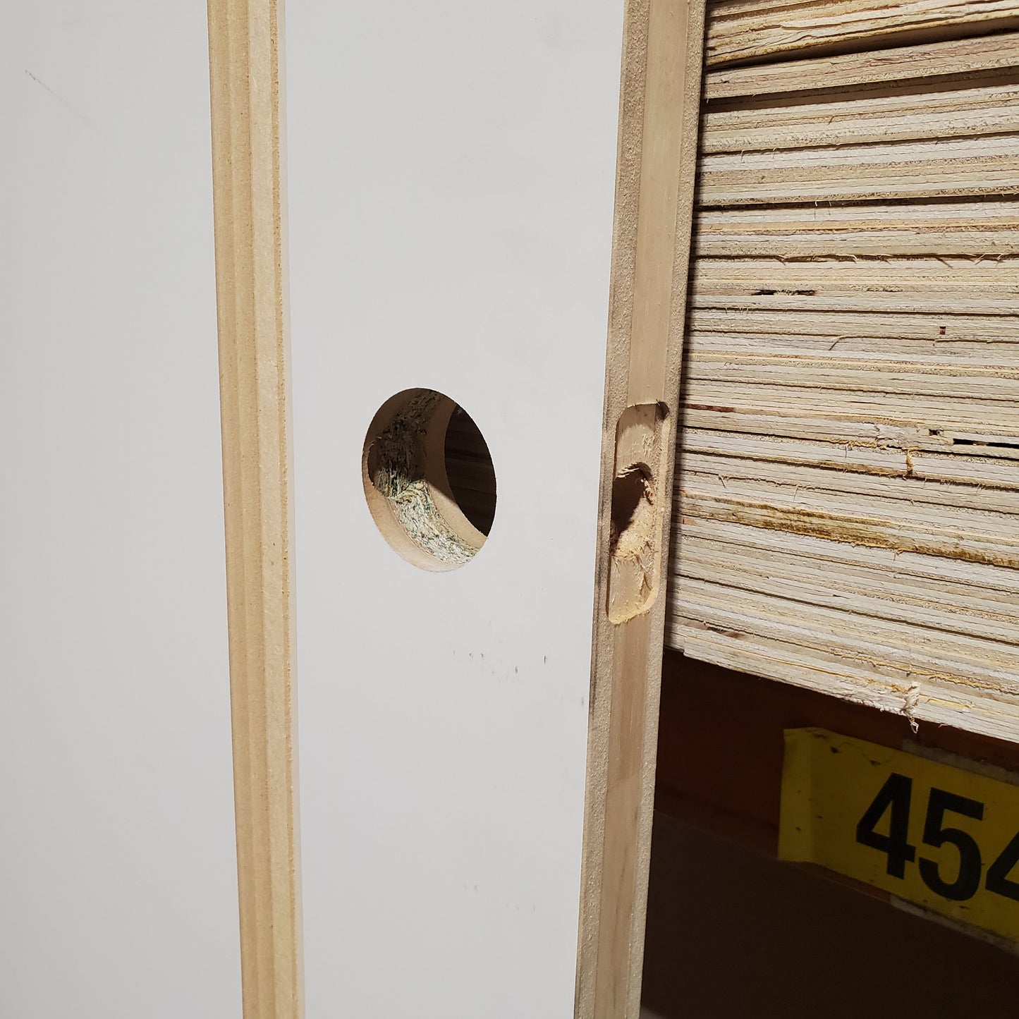 Timber Door - 2340h x 720w Semi-Solid Core Internal Door w/ Routered Pattern *Factory Second* 30393