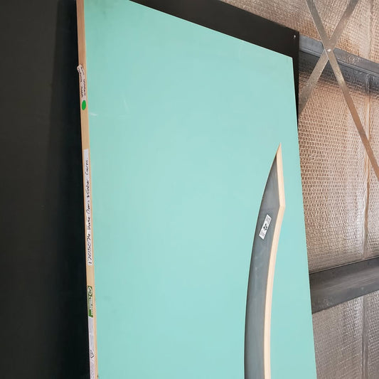 Timber Entry Door - 2335 x 862w Solid Core w/ 1 x Obscure (Frosted) Glass *Factory Second* 30399