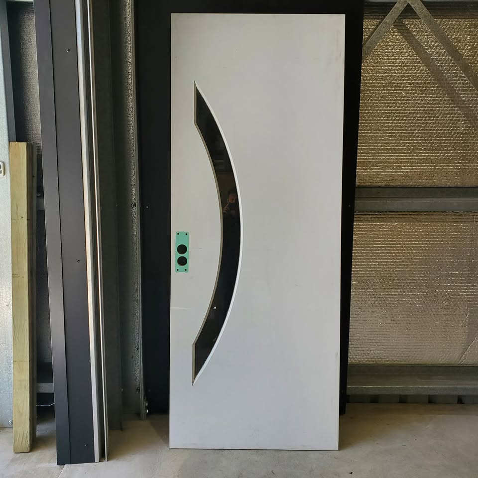 Timber Entry Door - 2340 x 920w Solid Core w/ 1 x Clear Glass (XN6) *Factory Second* 30400