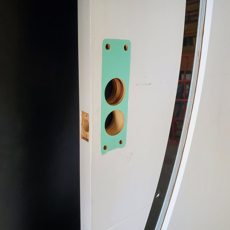 Timber Entry Door - 2340 x 920w Solid Core w/ 1 x Clear Glass (XN6) *Factory Second* 30400