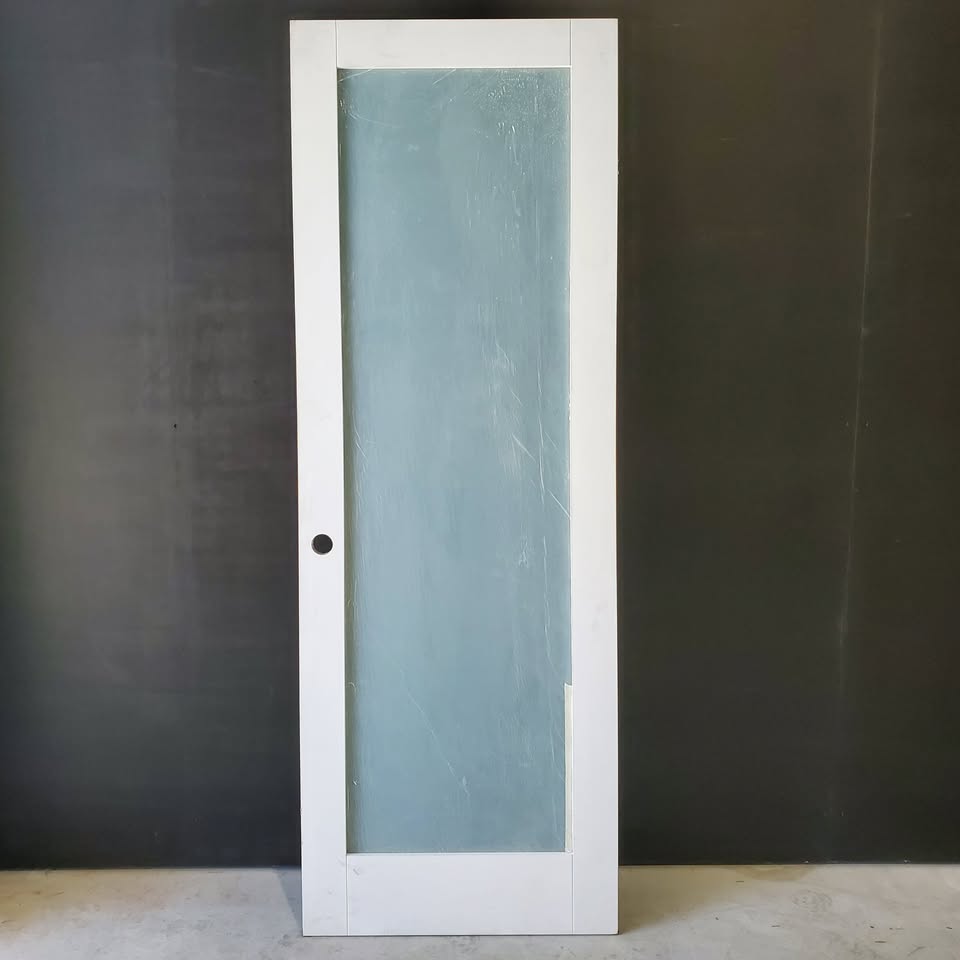 Internal Timber Door - 2340 x 820w Semi-Solid Core w/ 1 X Obscure Glass (HAM1) *Factory Second* 30408