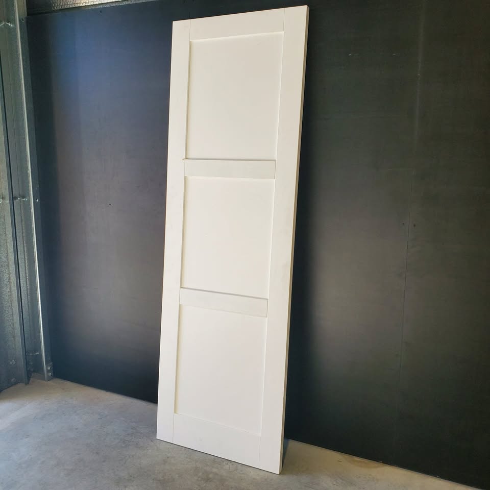 Internal Timber Door - 2340 x 770w Solid Core w/ 3 x Infill Panels (PMOD10) *Factory Second* 30418
