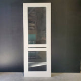 Internal Timber Door - 2340 x 870w Solid Core w/ 2 X Clear Glass  (PMOD9GC) *Factory Second* 30420