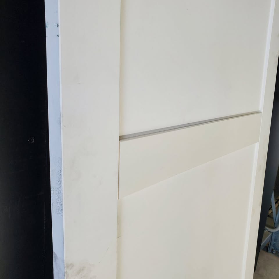 Internal Barn Door - 2450h x 1000w Solid Core w/ 2 Infill Panels *Factory Second* 30421