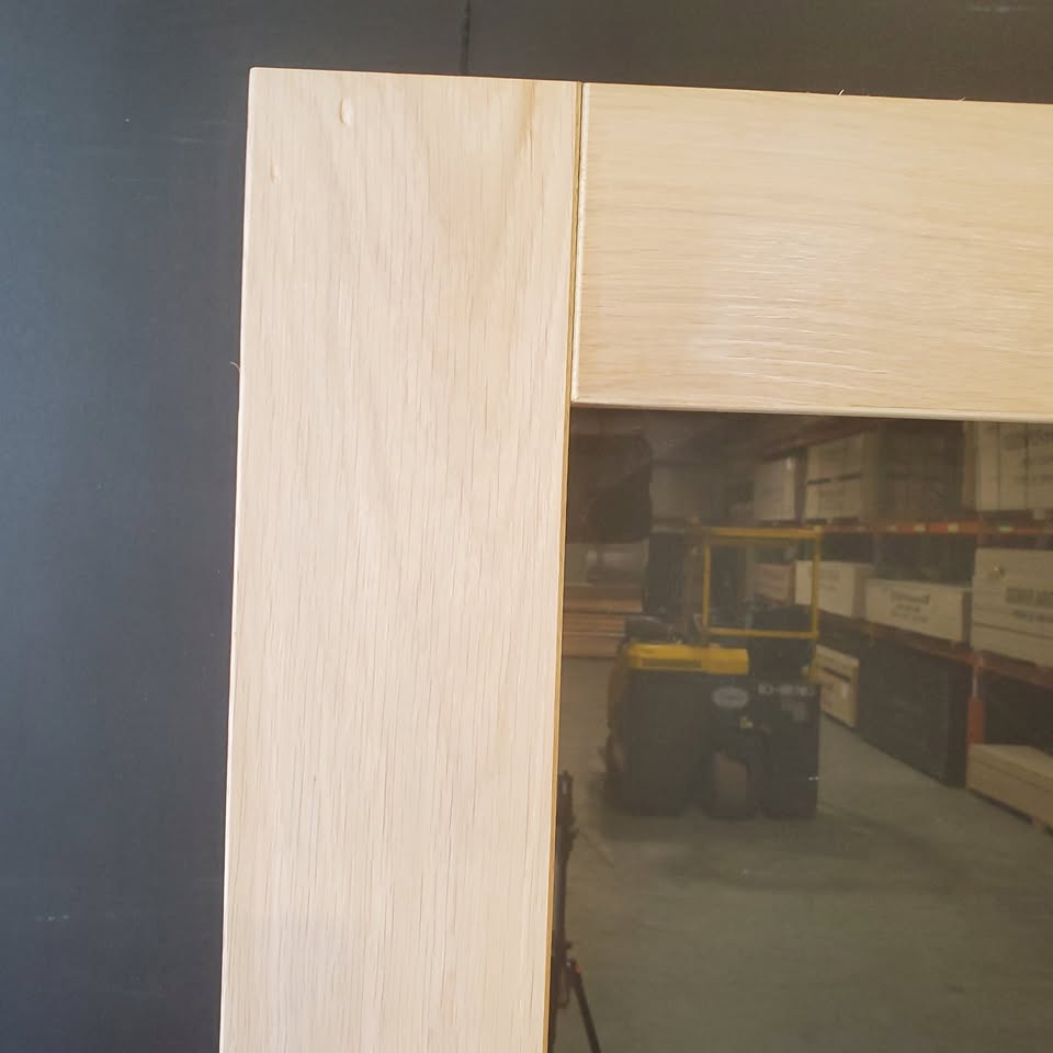 Internal Timber Door - 2340h x 720w Solid Core w/ 1 X Clear Glass  (AWO21) *Factory Second* 30467