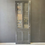 External Timber Door - 2340h x 815w Solid Core w/ 2 X Clear Glass  *Factory Second* 30474