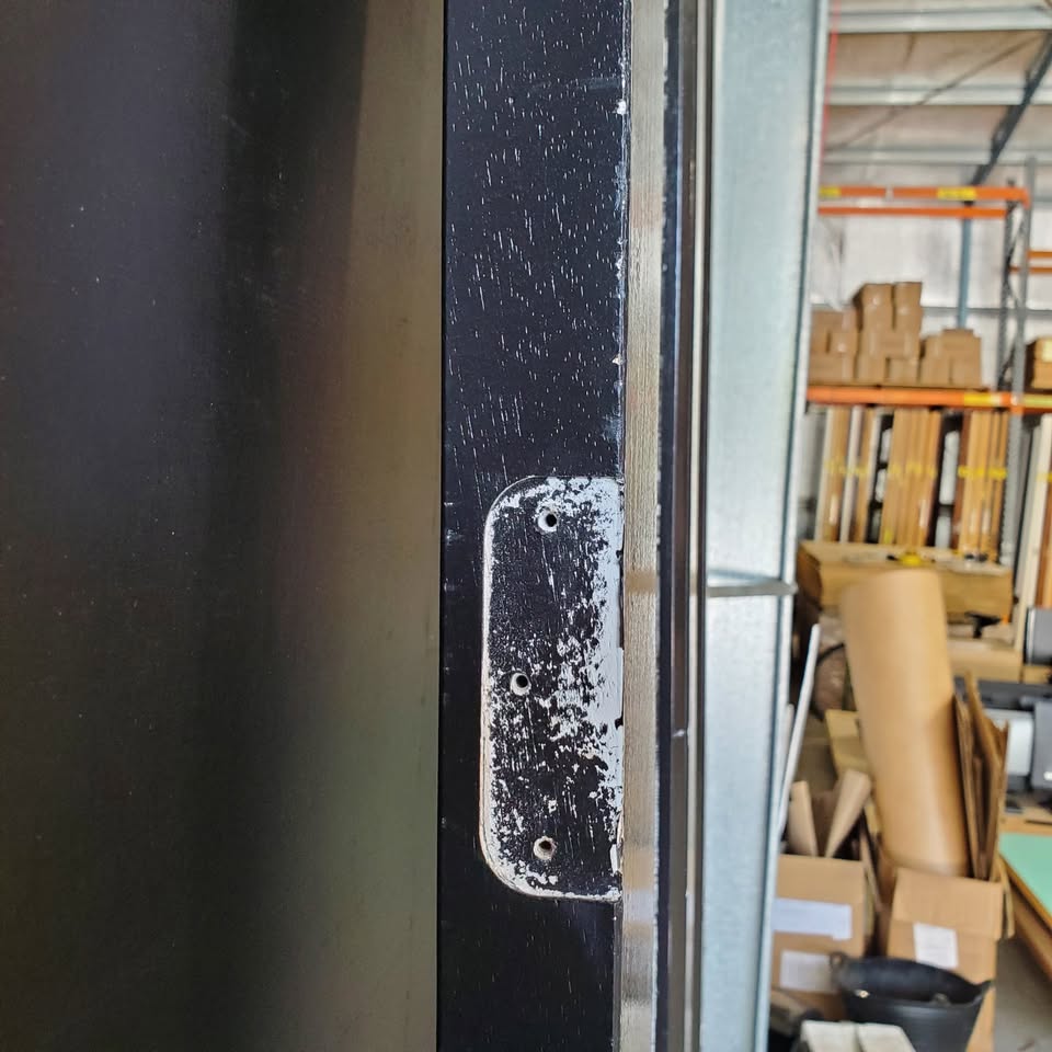 External Timber Door - 2340h x 815w Solid Core w/ 2 X Clear Glass  *Factory Second* 30474