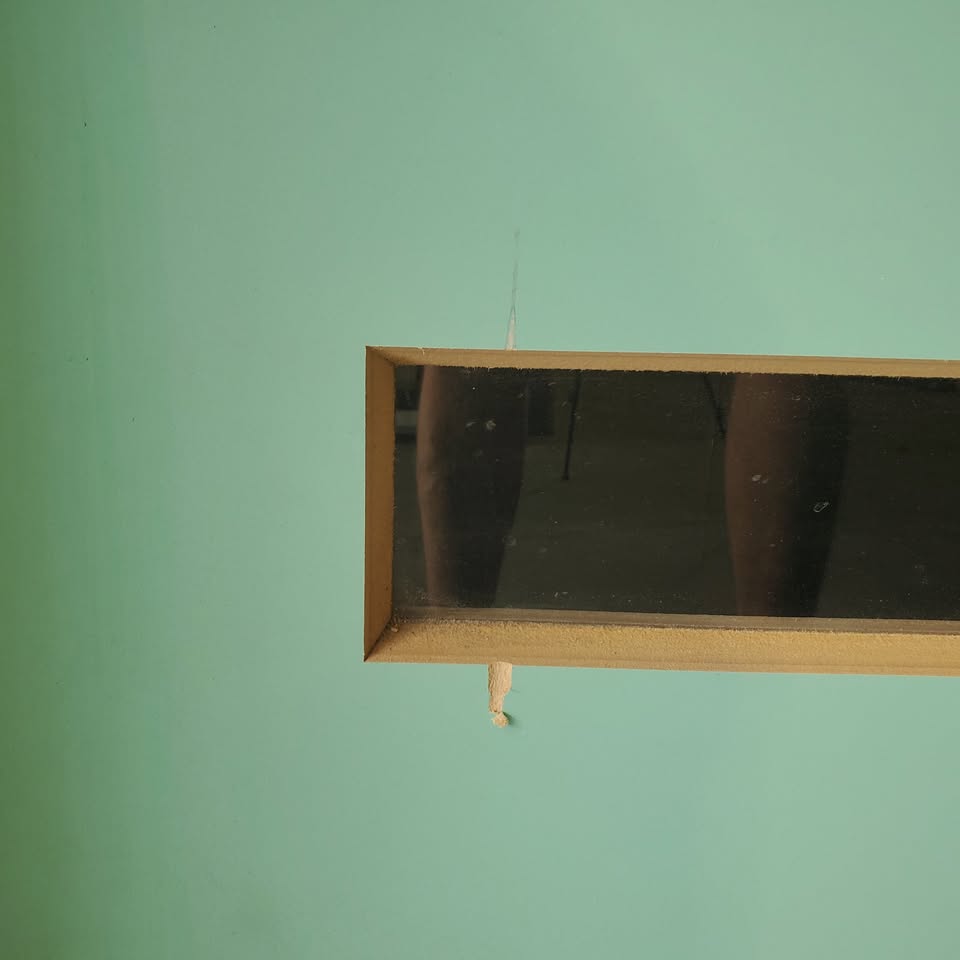 Timber Entry Door - Pre-Hung in a 2400h x 1267w Frame w/  4 x Clear Glass *Factory 2nd* 30480