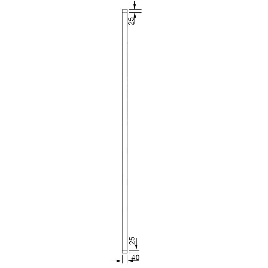 Timber Entry Door - 2040h x 820w Solid Core w/ 5 x Horizontal Obscure (Frosted) Glass *New* 40020