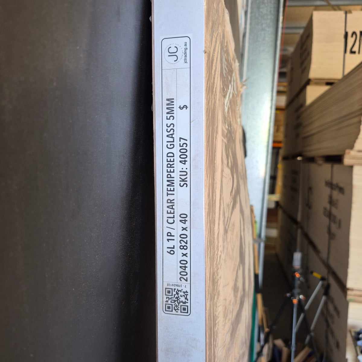 Timber Entry Door - 2040h x 820w Solid Core w/ 6 x Clear Glass + Infill Panel *New* 40057