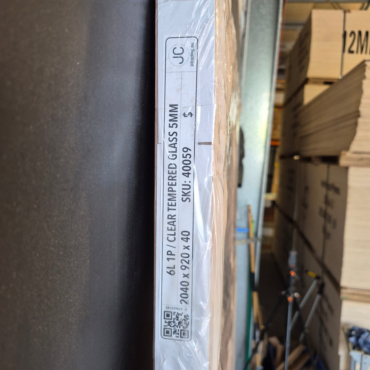 Timber Entry Door - 2040h x 920w Solid Core w/ 6 x Clear Glass + Infill Panel *New* 40059