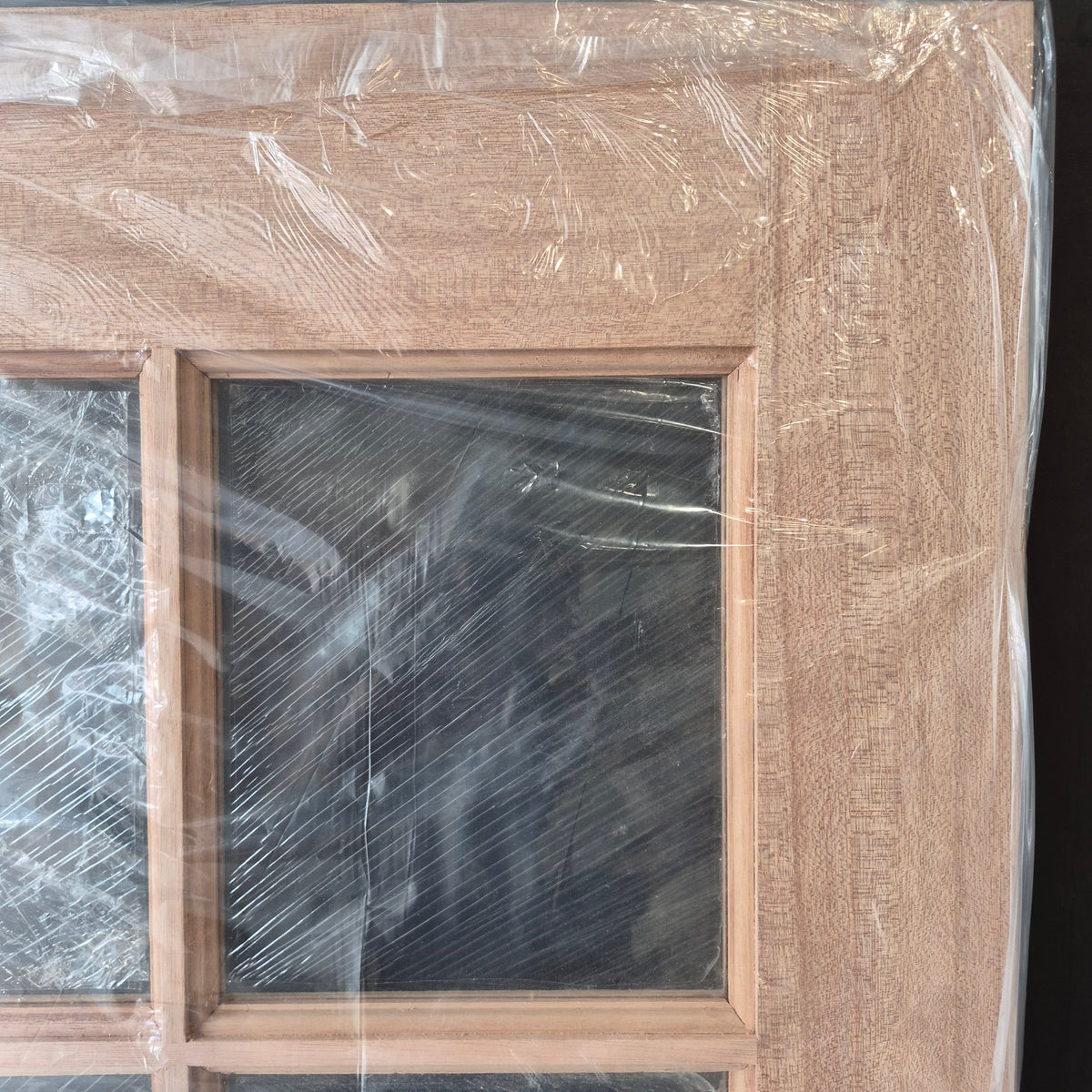 Timber Entry Door - 2040h x 820w Solid Core w/ 10 x Clear Glass *New* 40060