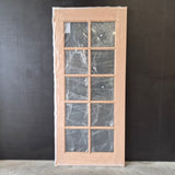 Timber Entry Door - 2040h x 920w Solid Core w/ 10 x Clear Glass *New* 40062