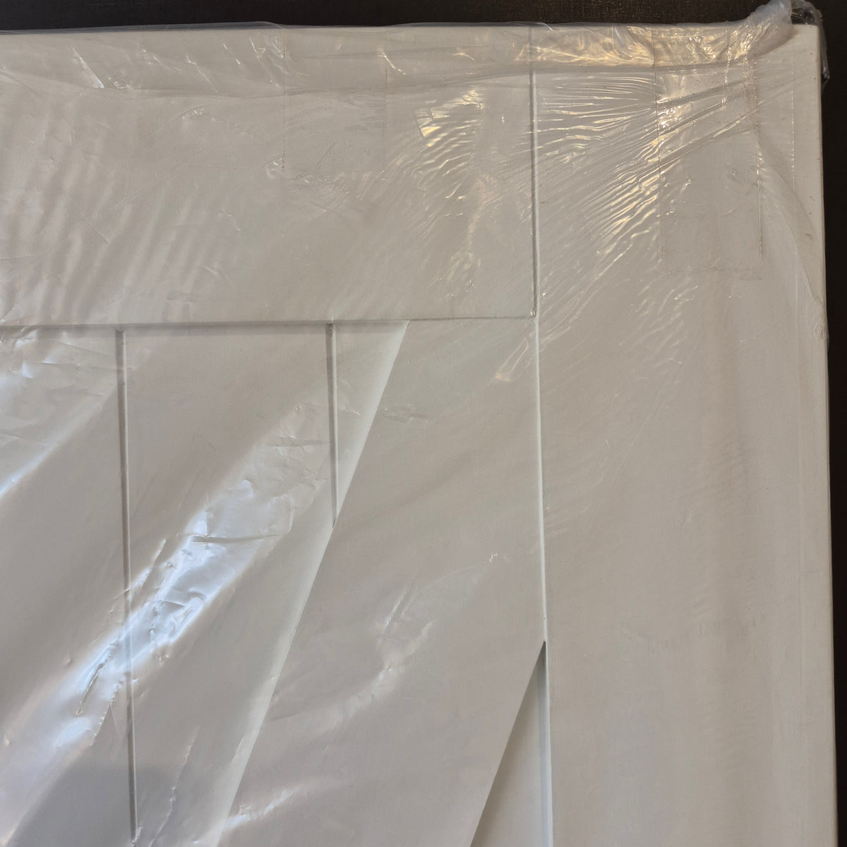 Barn Door - 2150h x 1000w Solid Core w/ 1 x Diagonal Brace, Pre-Primed MDF Finish + Track *New* 40066