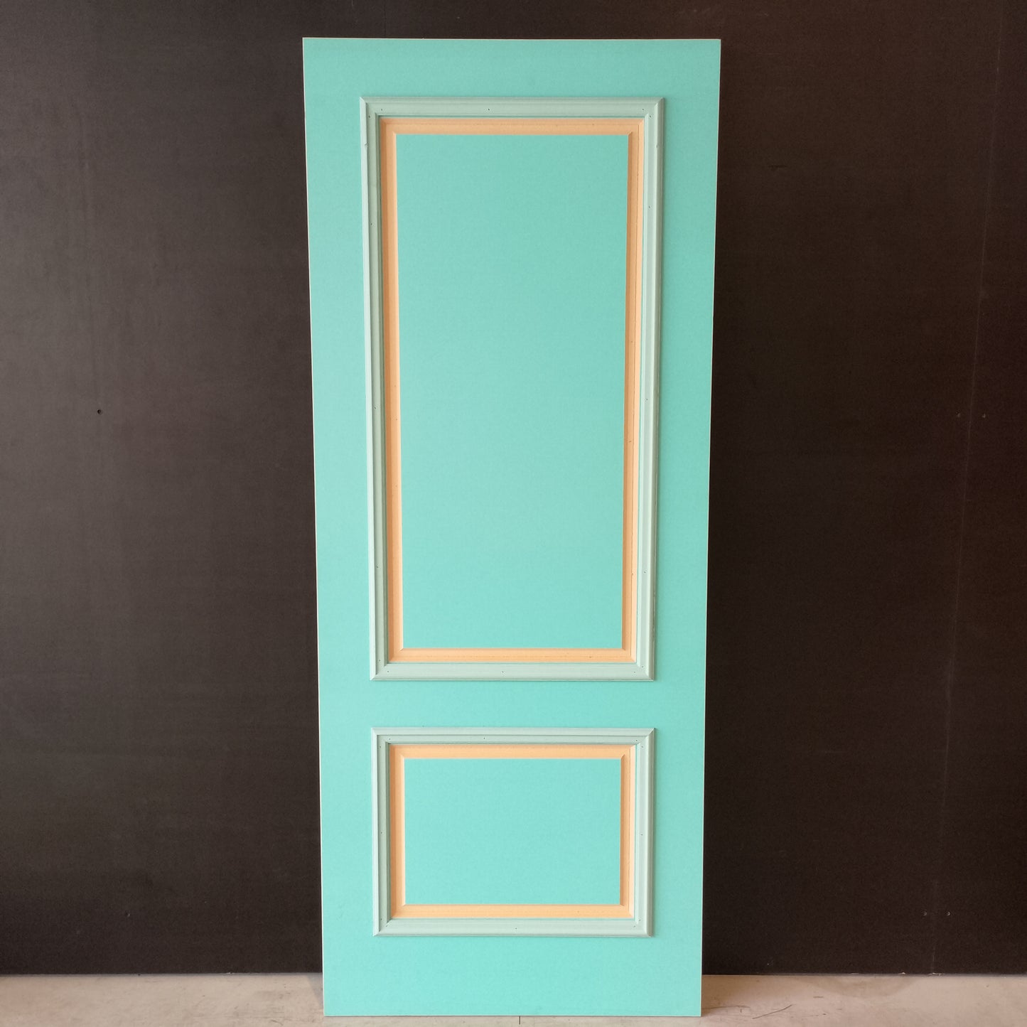 External Timber Door - 2040h x 820w Solid Core w/Pattern and Mouldings 1 Side *Factory 2nd* 30498