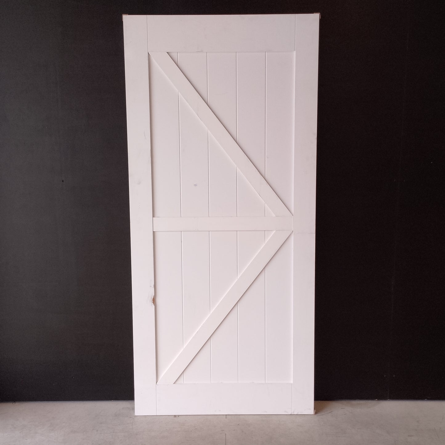 Internal Barn Door - 2150h x 1000w Semi-Solid Core w/ Infill Pattern  (FBDU4) *Factory 2nd* 30506