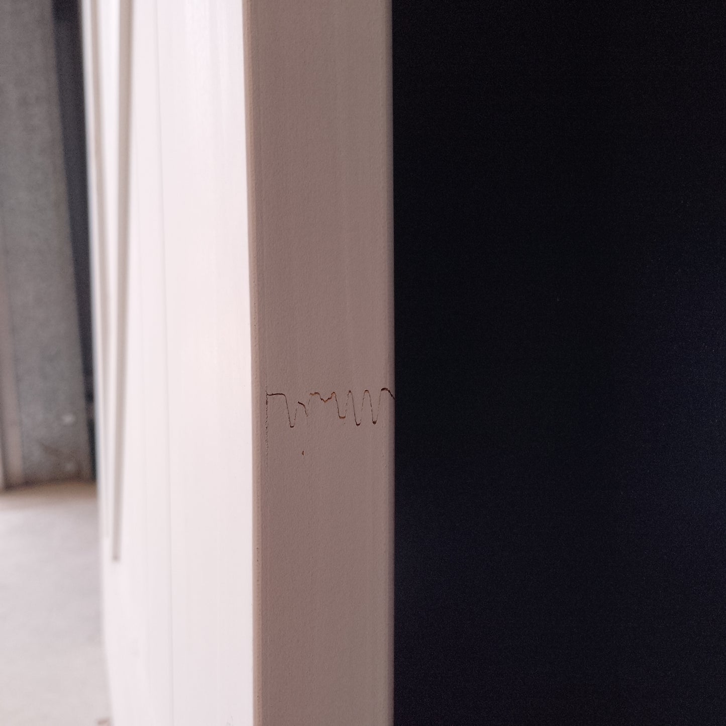 Internal Barn Door - 2150h x 1000w Semi-Solid Core w/ Infill Pattern  (FBDU4) *Factory 2nd* 30506