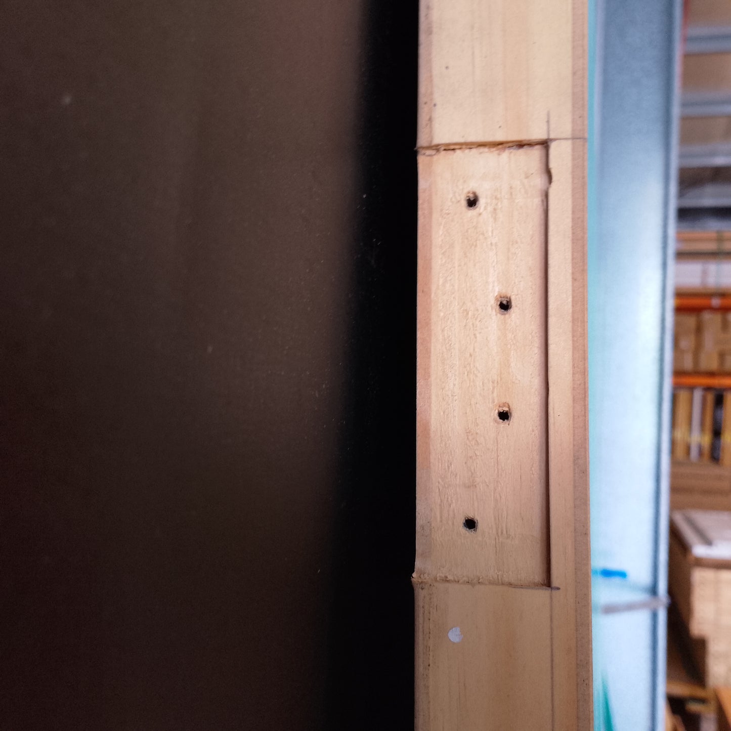 External Timber Door - 2040h x 916w Solid Core w/ 1 X Clear Glass  (XN1) *Factory Second* 30508