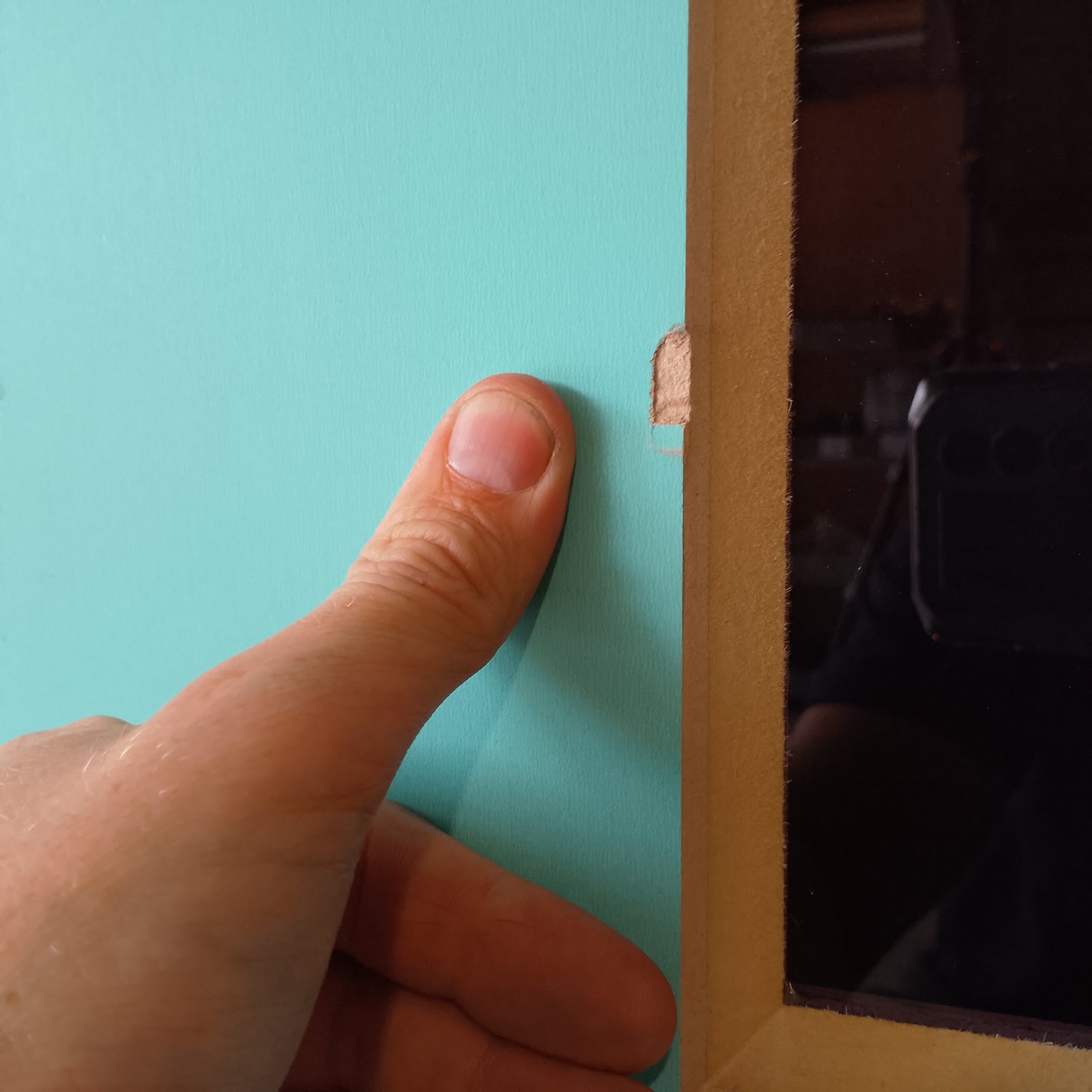 External Timber Door - 2040h x 920w Solid Core w/ 4 X Tinted Glass  (XN7) *Factory Second* 30509