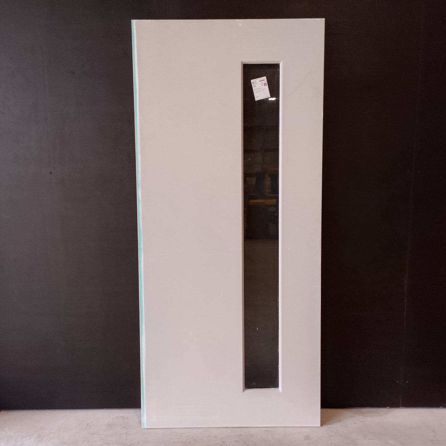 External Timber Door - 2028h x 917w Blockboard Core w/ 1 X Clear Glass  *Factory Second* 30510