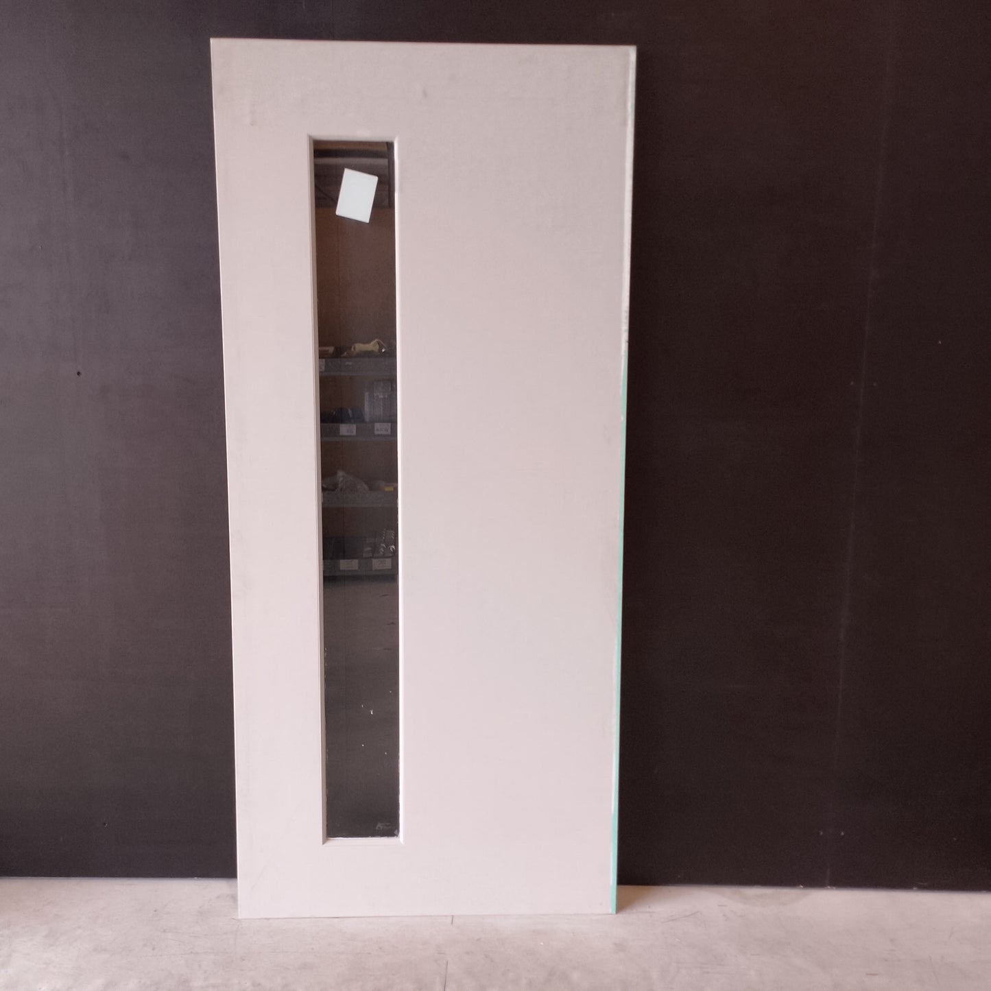 External Timber Door - 2028h x 917w Blockboard Core w/ 1 X Clear Glass  *Factory Second* 30510