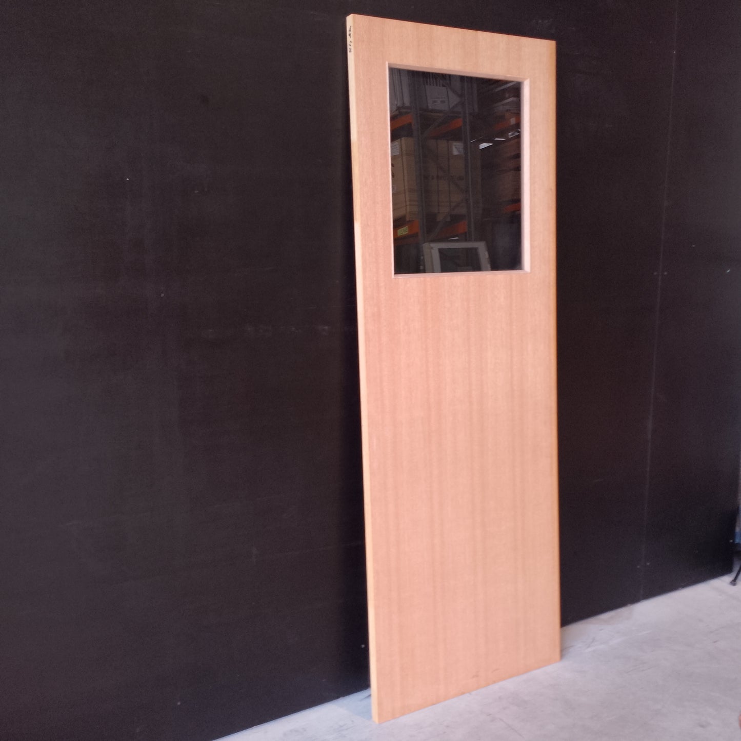 External Timber Door - 2040h x 720w Hollow Core w/ 1 X Clear Glass  (XF1) *Factory Second* 30503