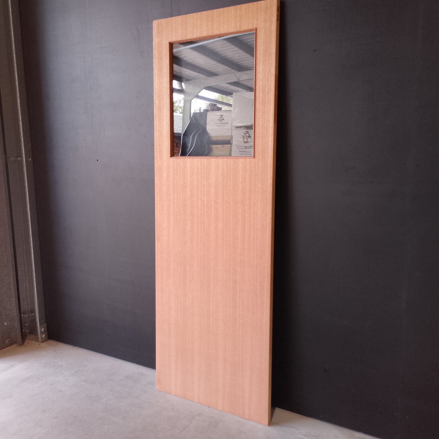 External Timber Door - 2040h x 720w Hollow Core w/ 1 X Clear Glass  (XF1) *Factory Second* 30503
