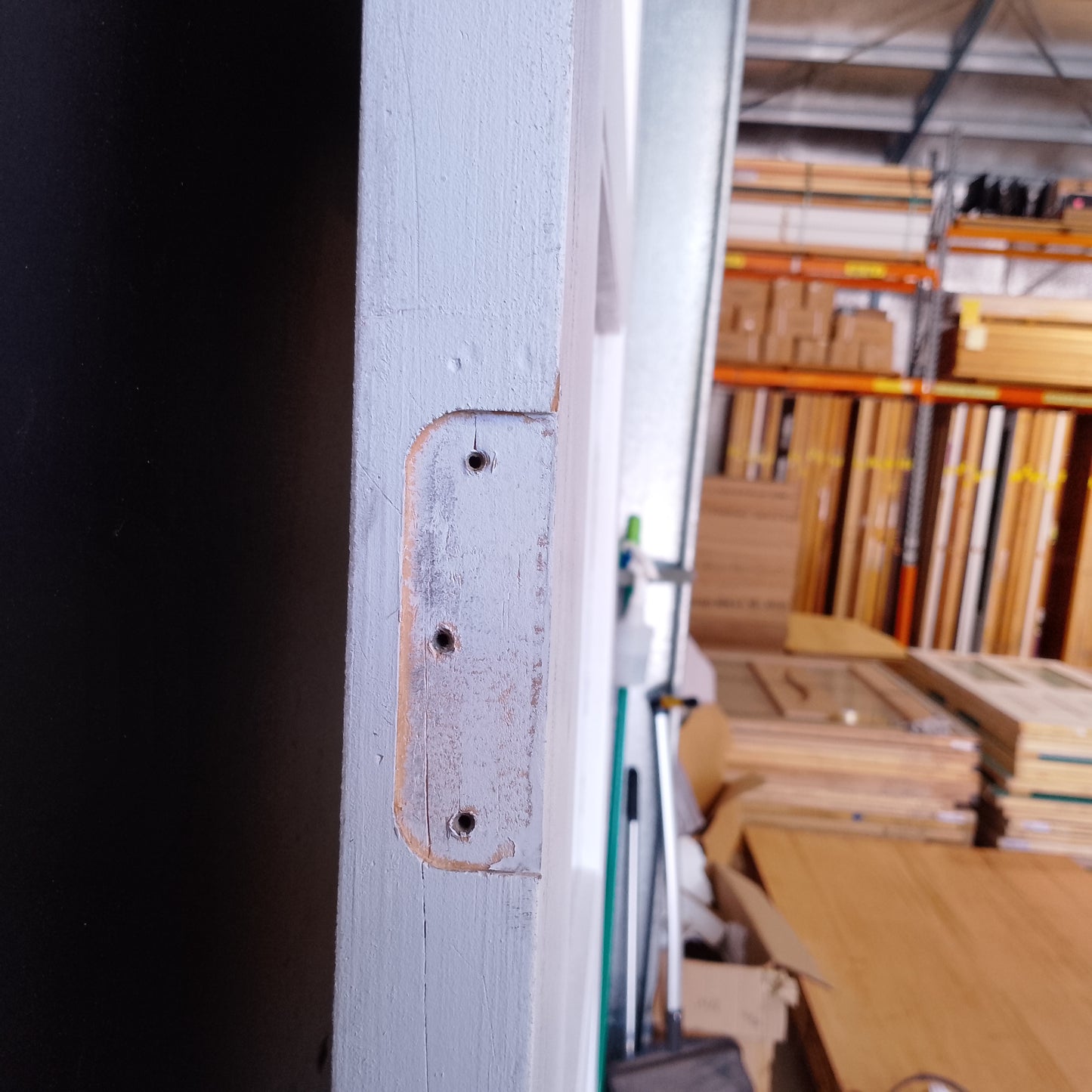 External Timber Door - 2340h x 920w Solid Core w/ 4 X Clear Glass  (PMAD 4G) *Factory Second* 30517